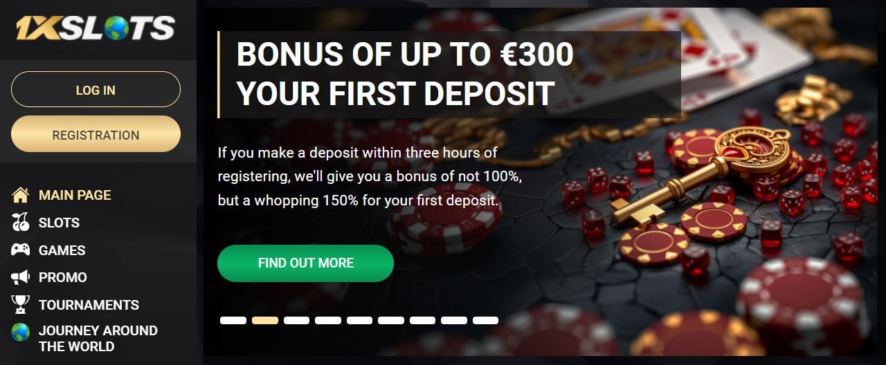 1xSlots Casino - Welcome Bonus