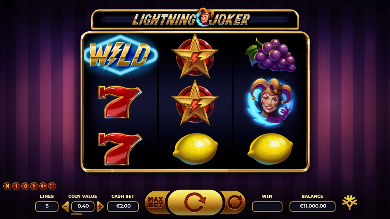 Lightning Joker - Main Screen