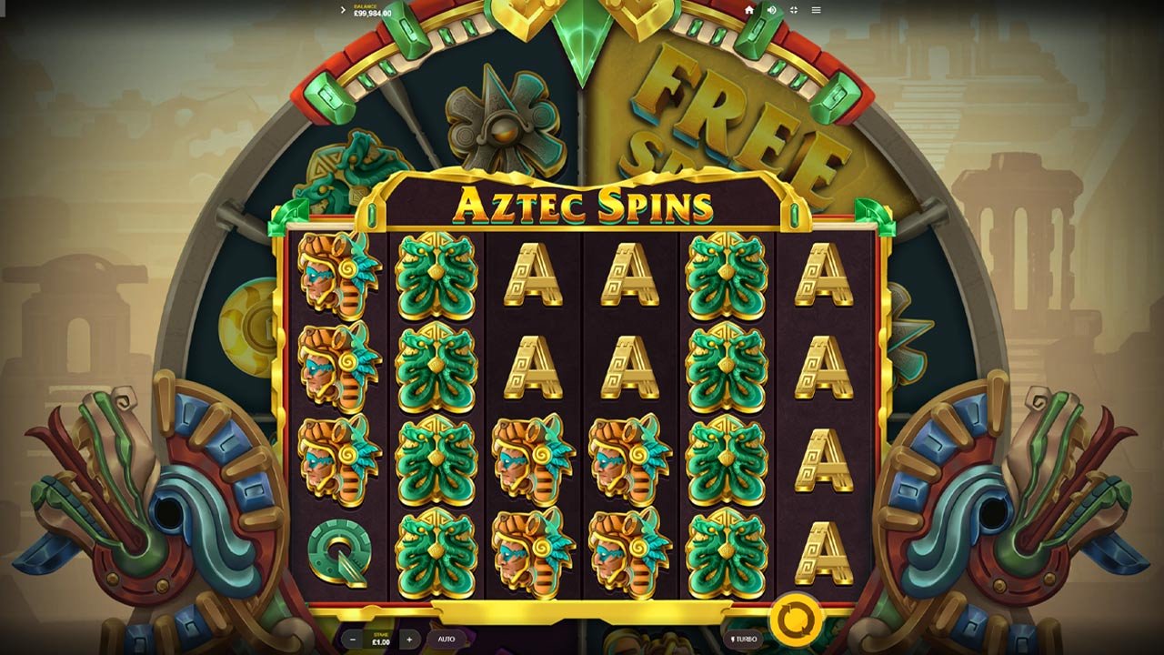 Aztec Spins - Main Screen