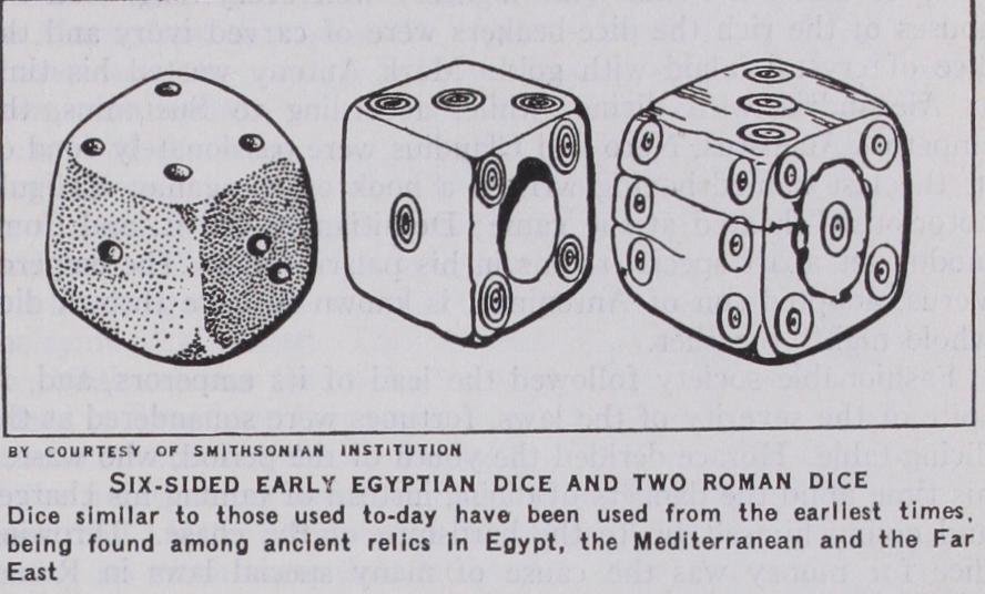 Smithsonian diagram of Roman and Greek die