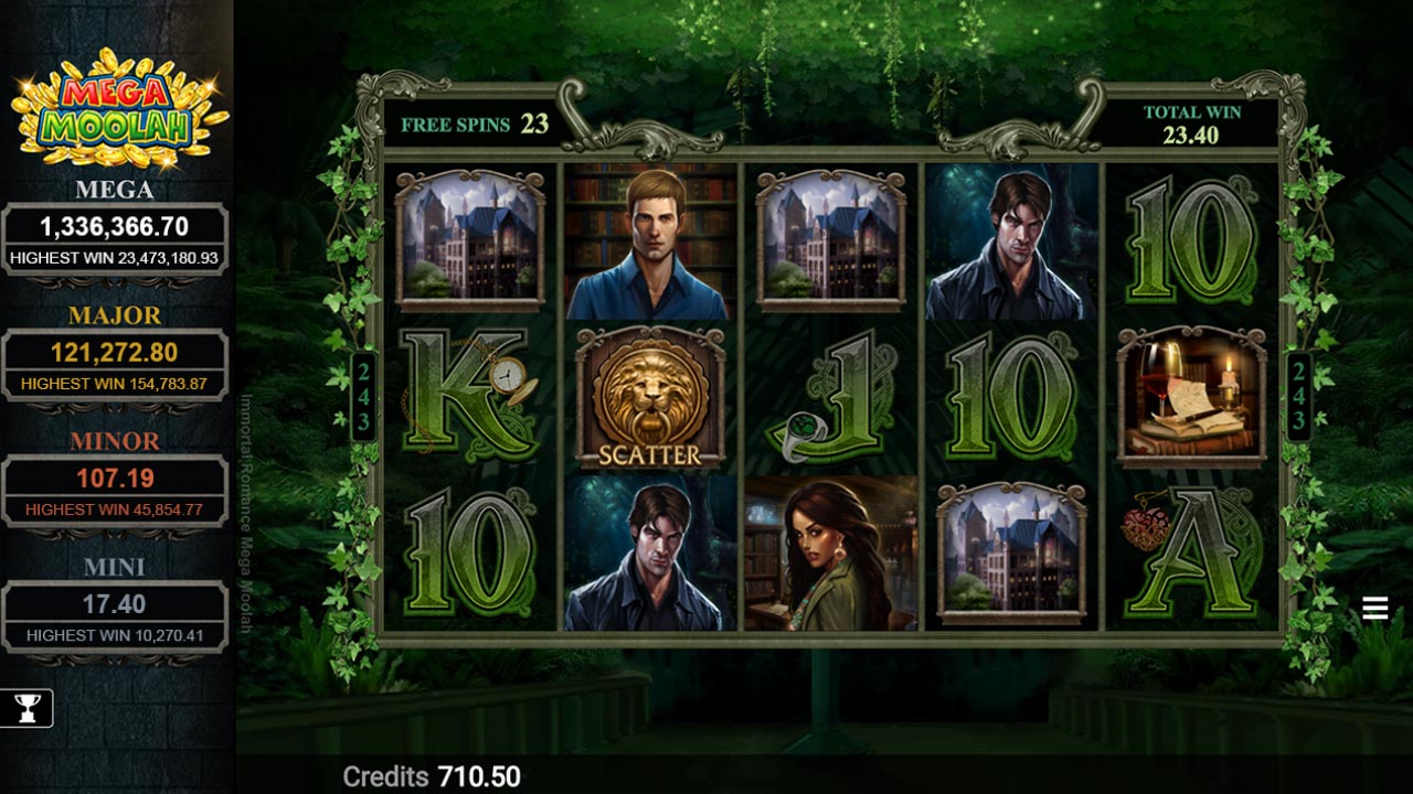 Immortal Romance Mega Moolah by Microgaming