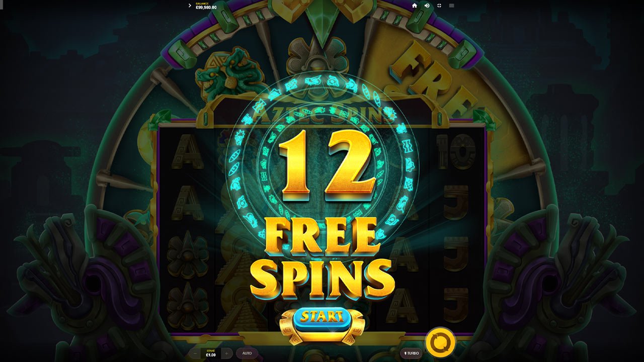 Aztec Spins - 12 Free Spins