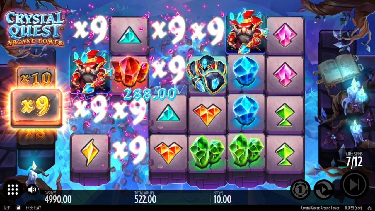 Crystal Quest Arcane Tower slot