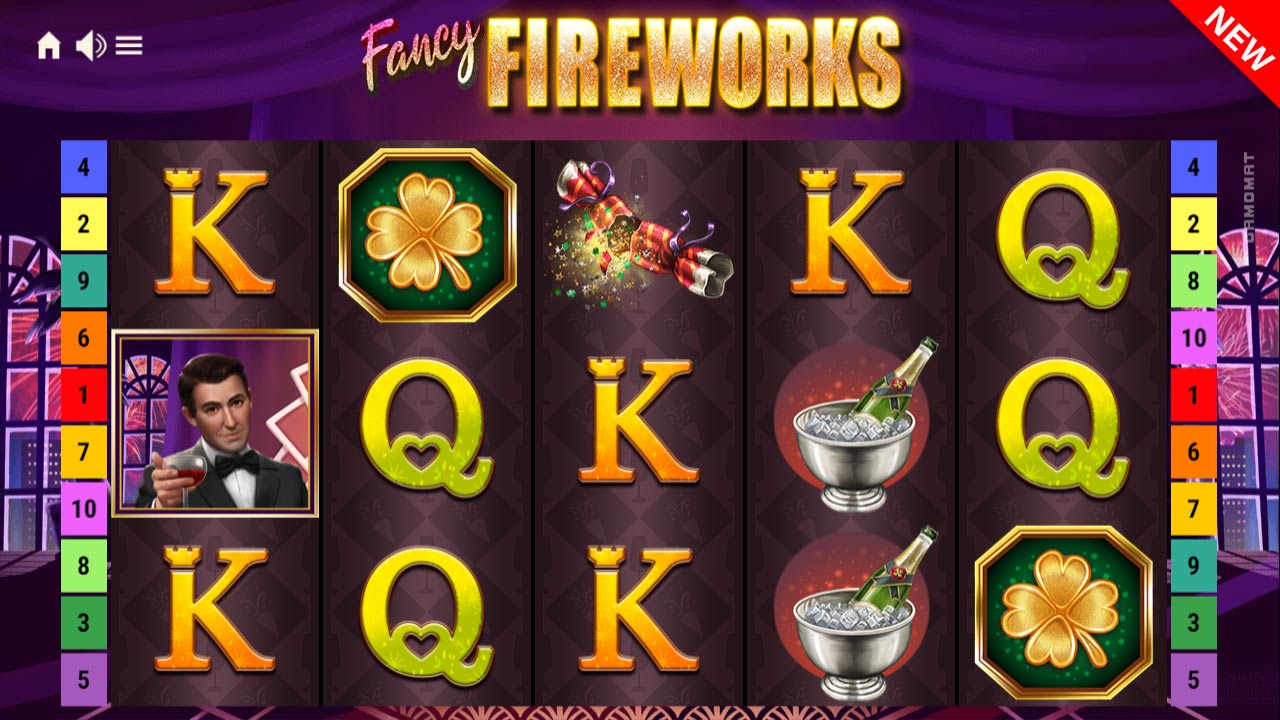 Fancy fireworks slot by Gamomat
