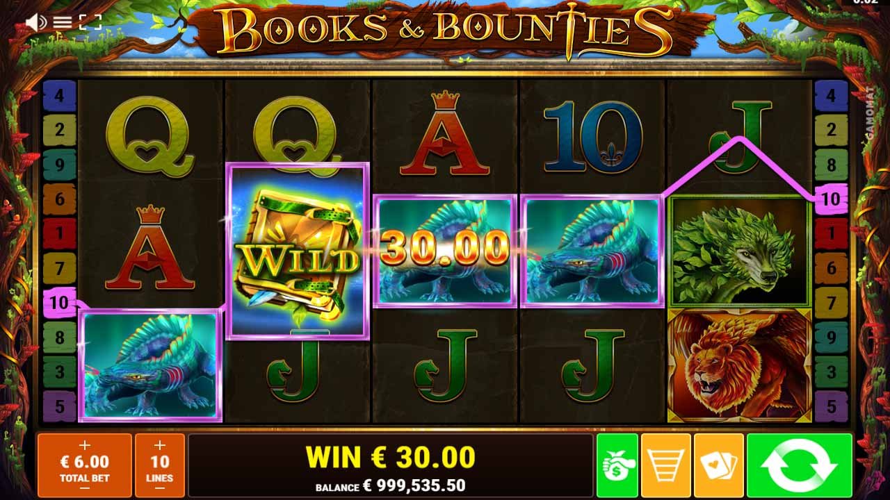 Books and Bounties by Gamomat