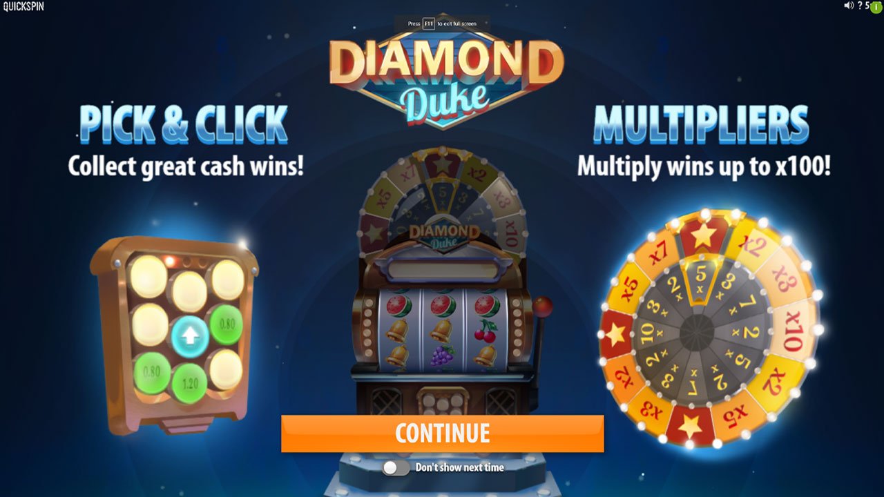 Diamond Duke - Wheel Bonus and Pick & Click