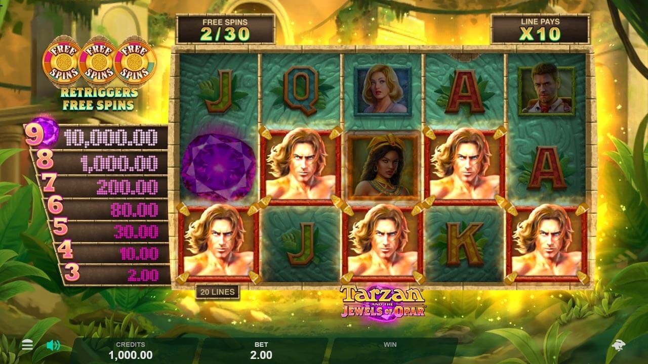 Tarzan slot screenshot