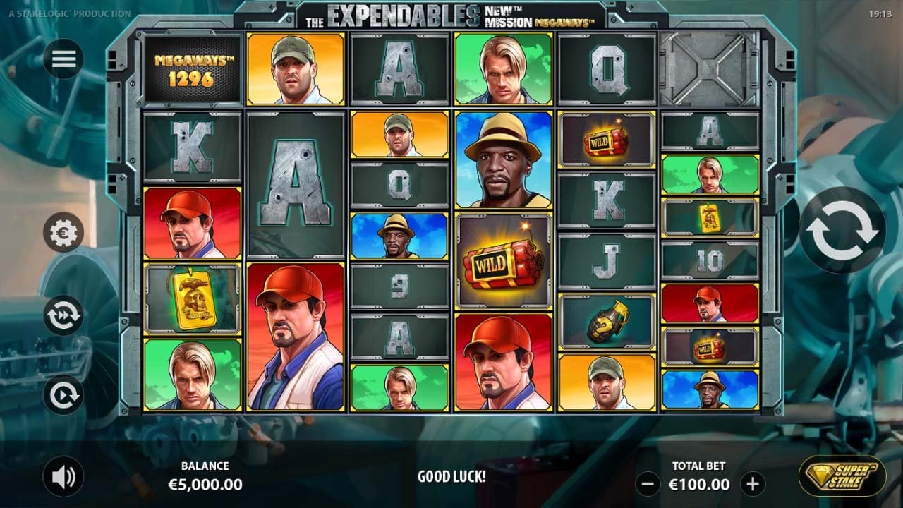 The Expendables New Mission Megaways - home screen