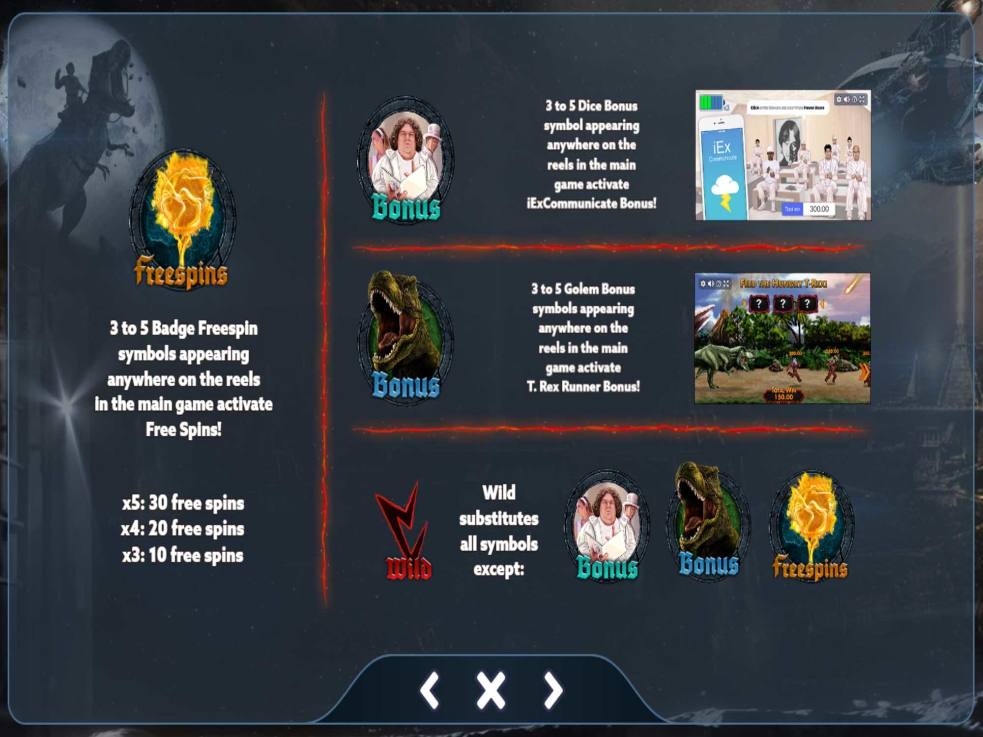 Iron Sky Slot Game Special Bonus Symbols 