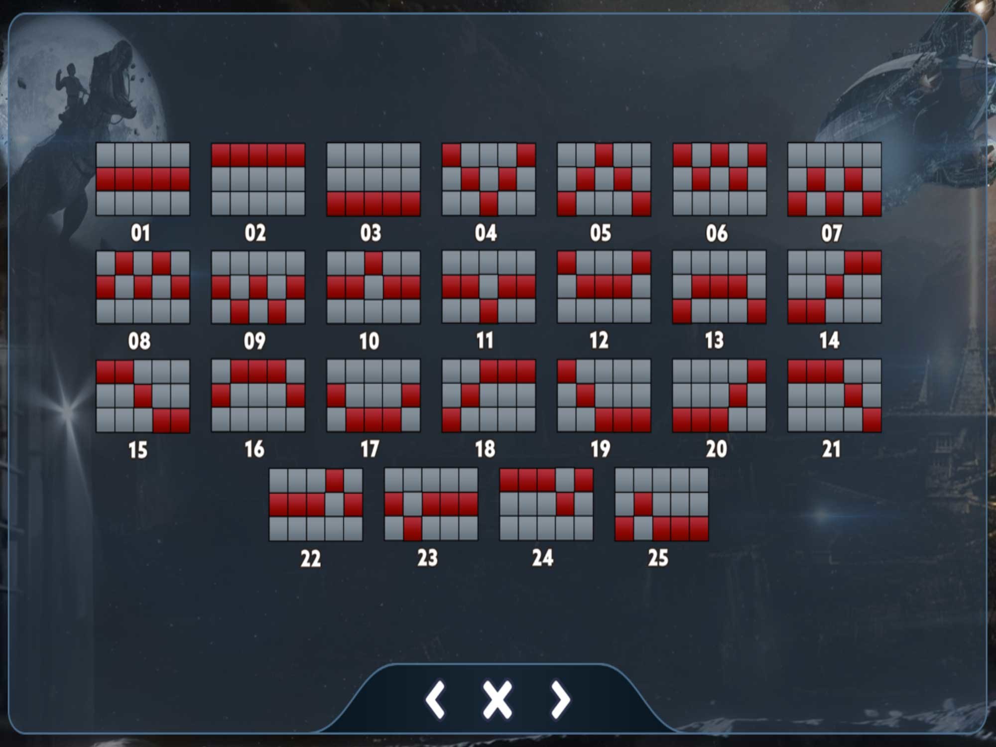 Iron Sky Slot Game Reels and Paylines