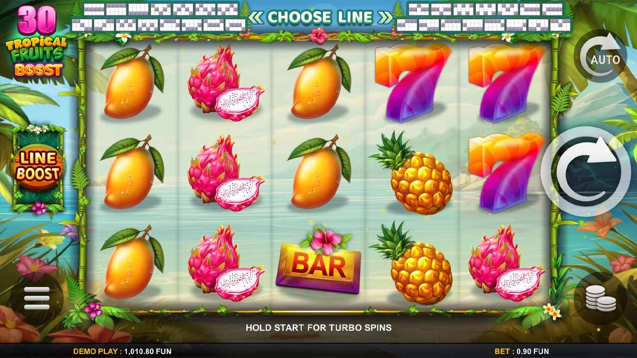 30 Tropical Fruits Boost slots