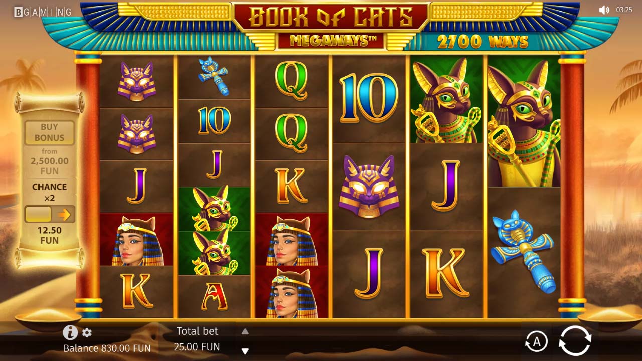 Book of Cats Megaways screenshot - BGaming