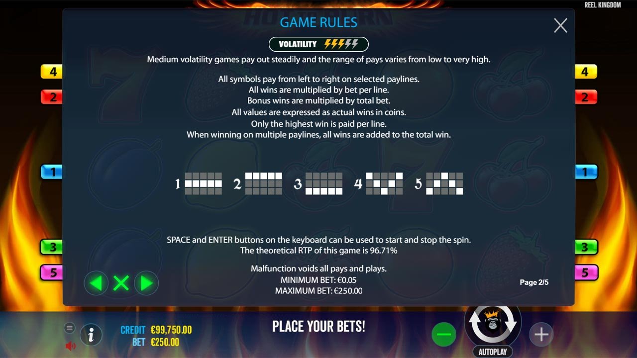 Hot to Burn - Ways to Win