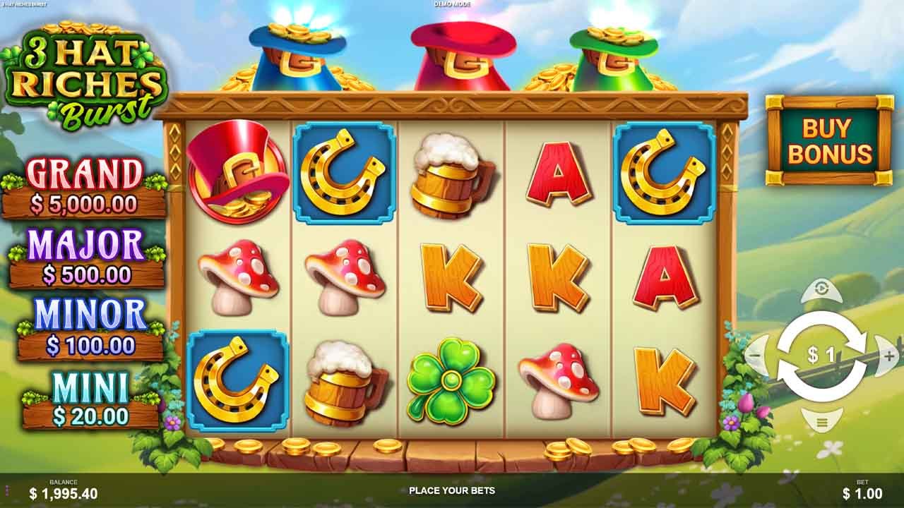 3 Hat Riches Burst slot