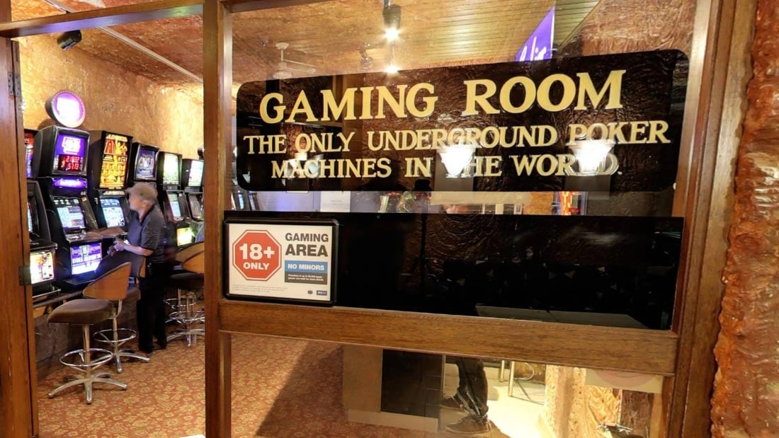 Desert Cave Hotel - underground slot machines