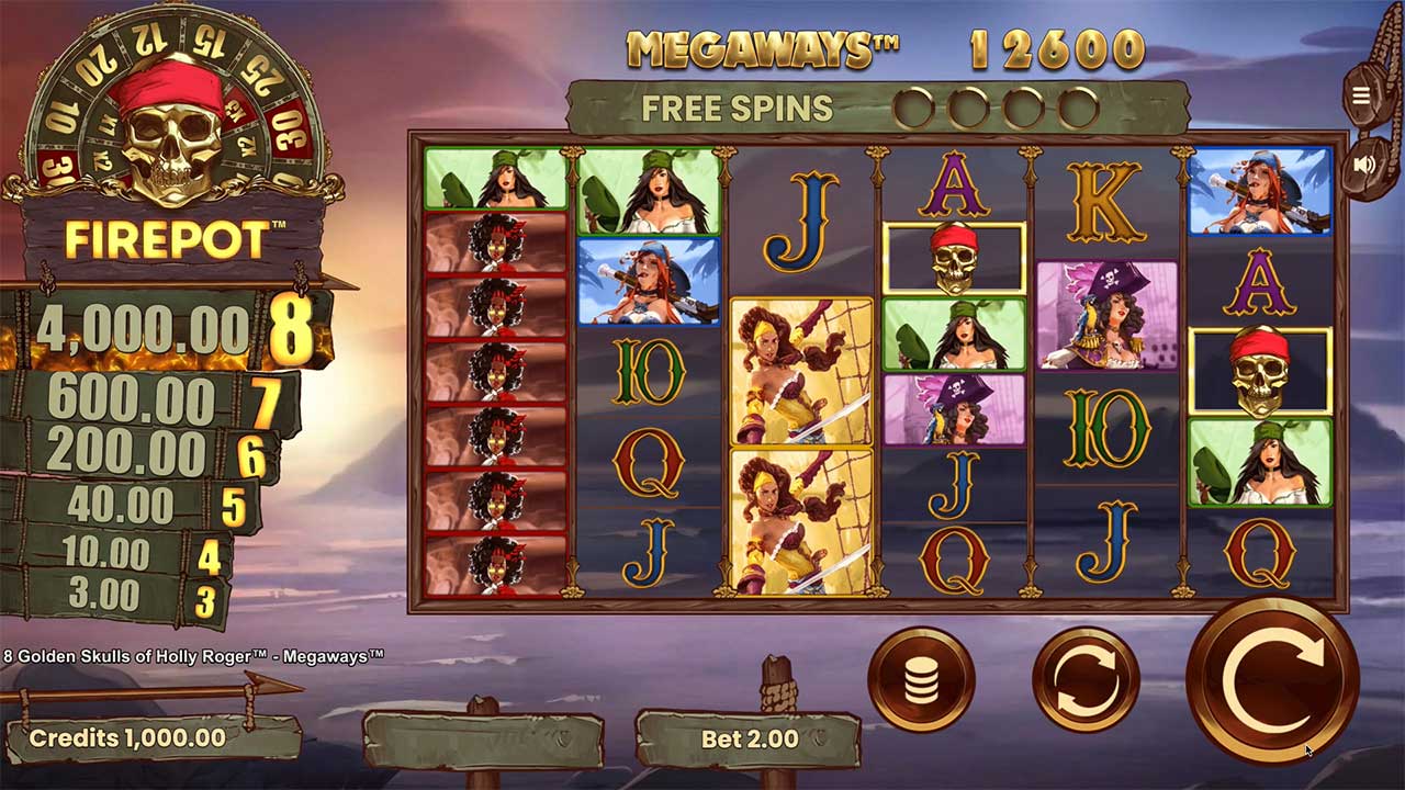 8 Golden Skills of Holly Roger by Microgaming