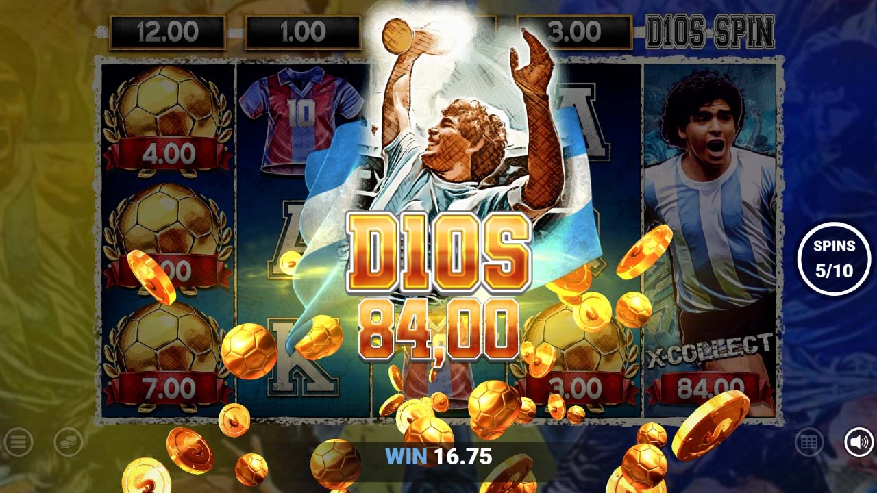 D10S Maradona video slot