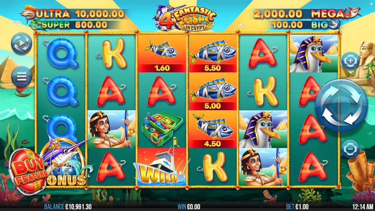 4 Fantastic Fish In Egypt screen by Yggdrasil