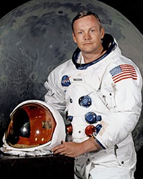 Neil Amstrong - first man on the moon.