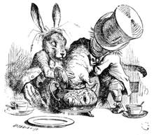 John Tenniel - tea soaked dormouse illustration