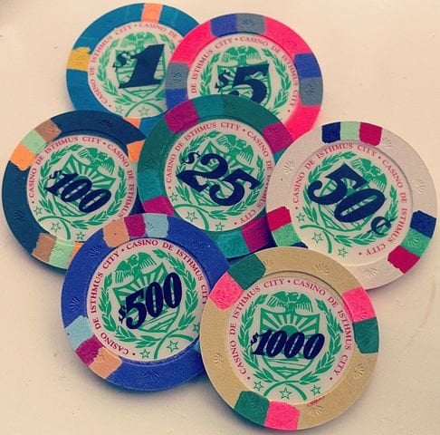 Chips from the fictional Casino de Isthmus City