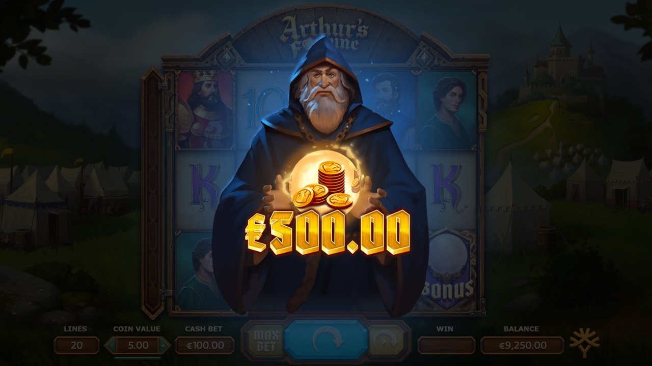 Arthur's Fortune slot - Merlins Bonus Feature