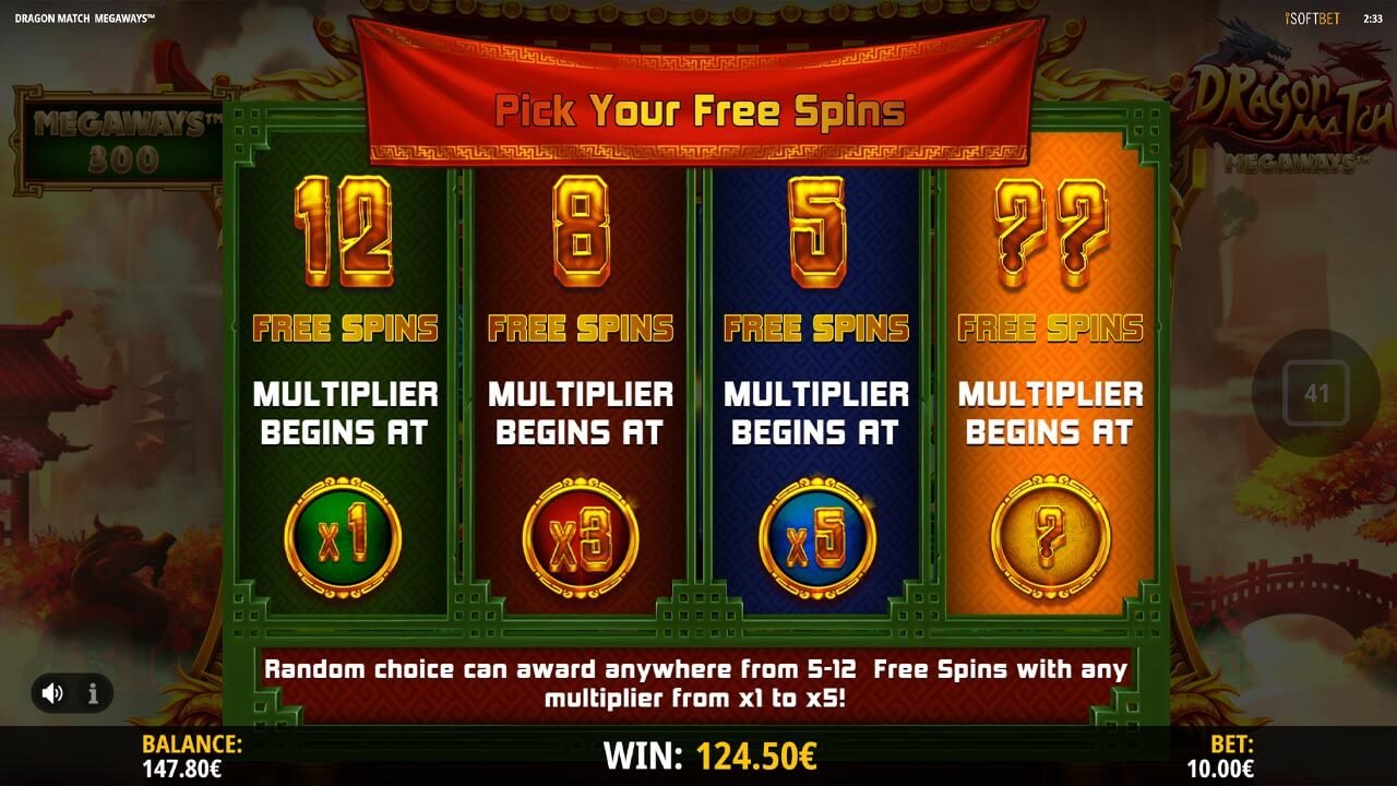 Dragon Match Megaways - Free Spins