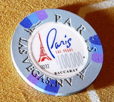 $100,000 Paris Las Vegas casino chip