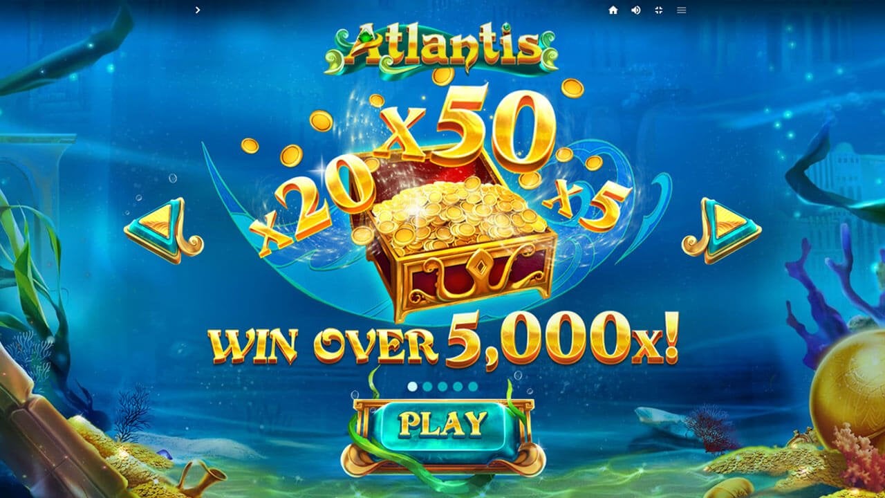 Atlantis slot - Main Screen