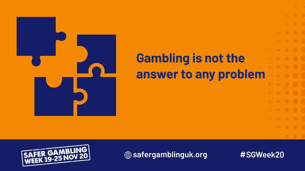 Safer Gambling Week - Not The Answer infographic