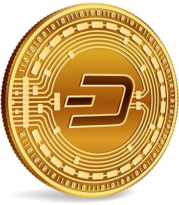 Dash cryptocurrency logo