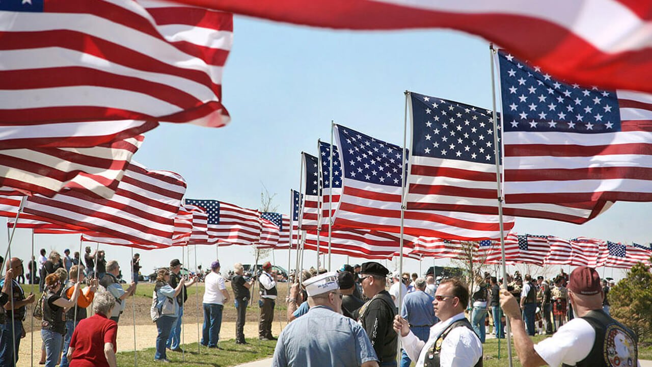 Veteran celebration of National Flag Day and Army Day