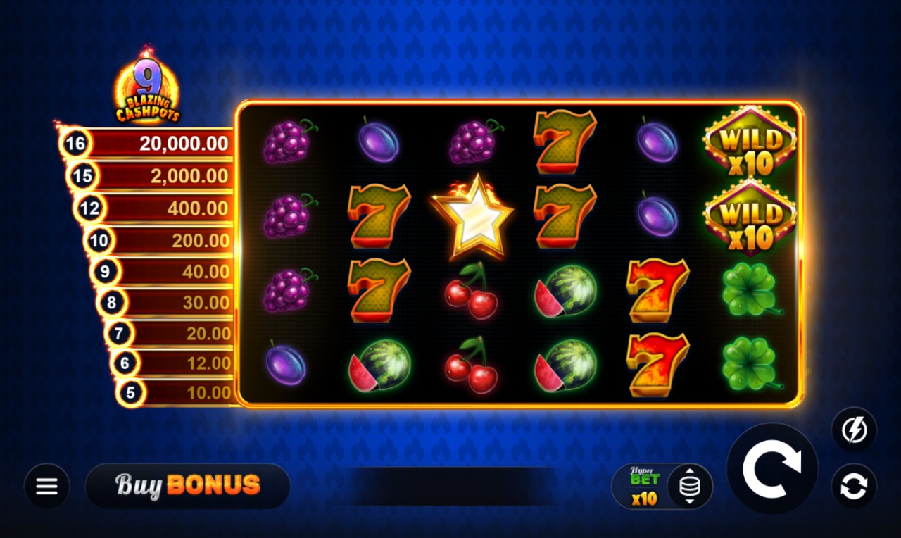 9 Blazing Cashpots slot