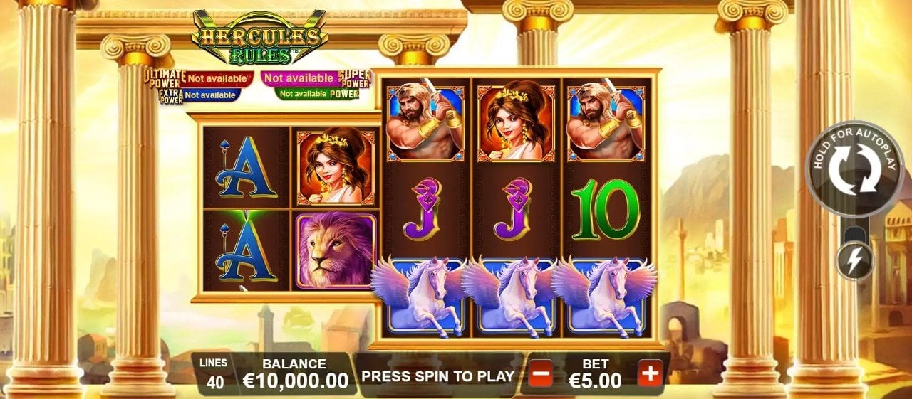 Agre of Gods Hercules Rule by Playtech