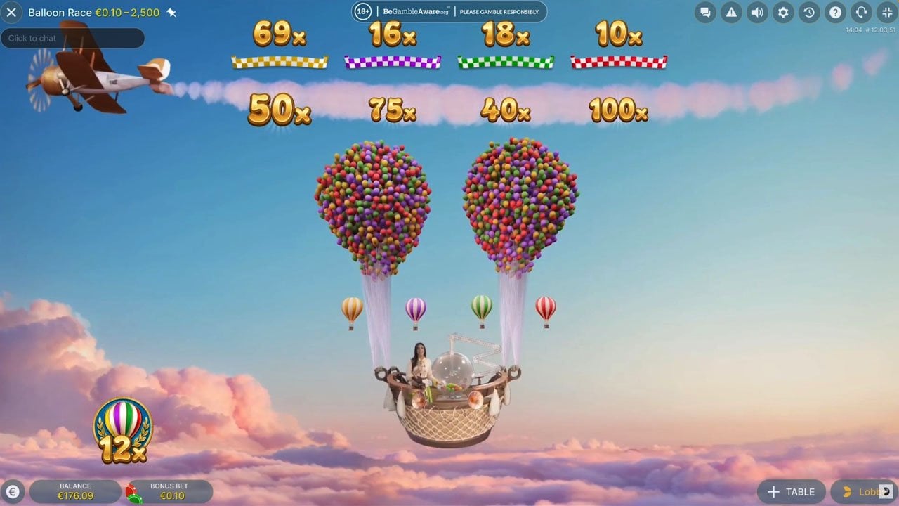 Balloon Race Live by Evolution Gaming