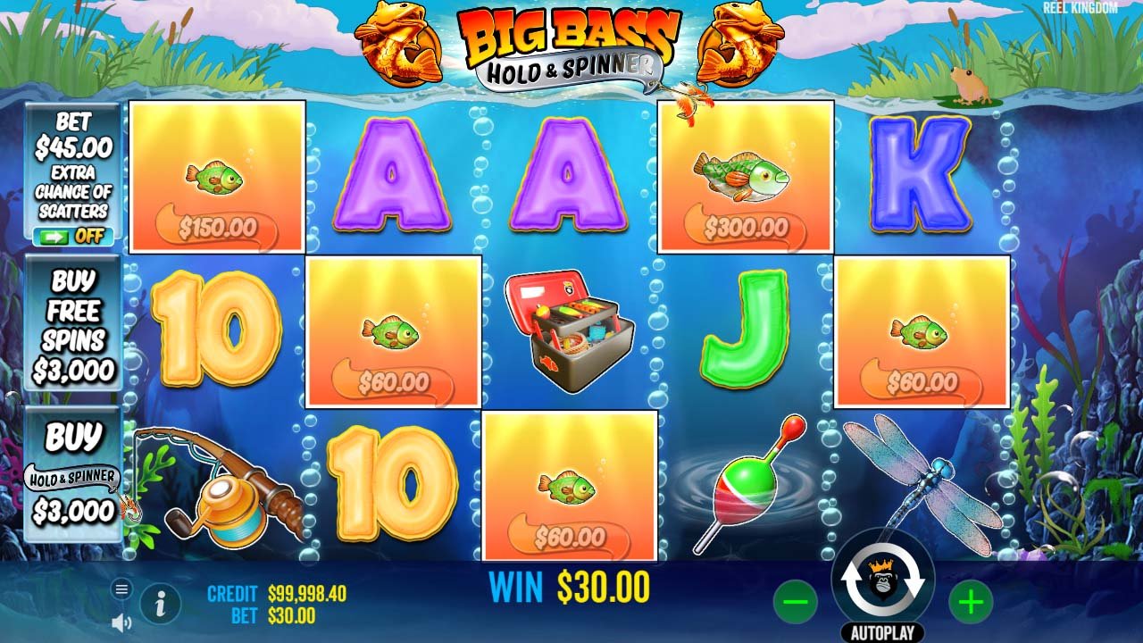 Big Bass Hold & Spinner screen by Pragmatic Play