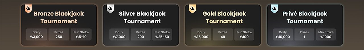Blackjack League Tournament Widget