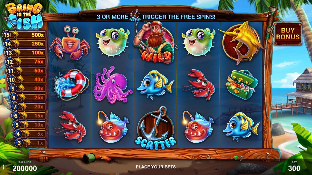 Bring in the Fish screen by Wizard Games