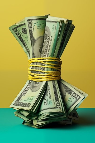 Bundle of cash