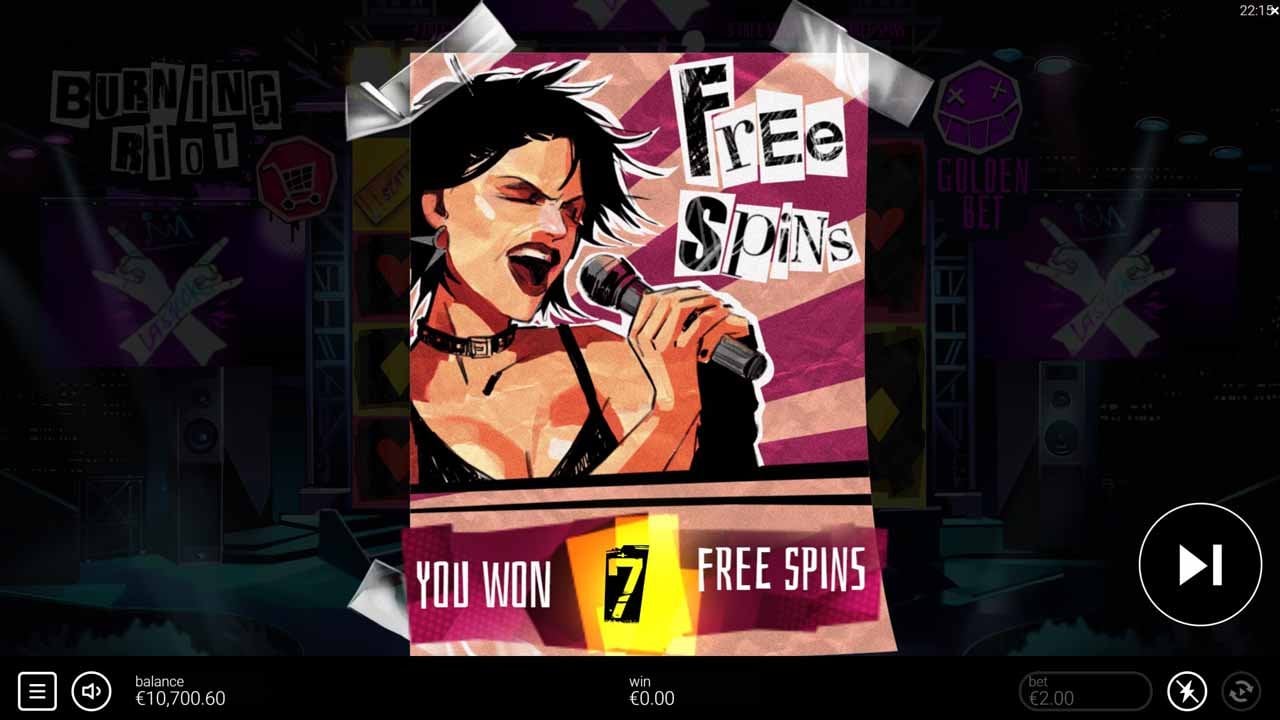 Burning Riot - Free Spins