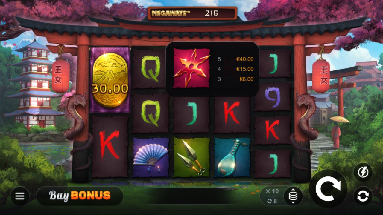 Bushido Princess Megaway Screenshot