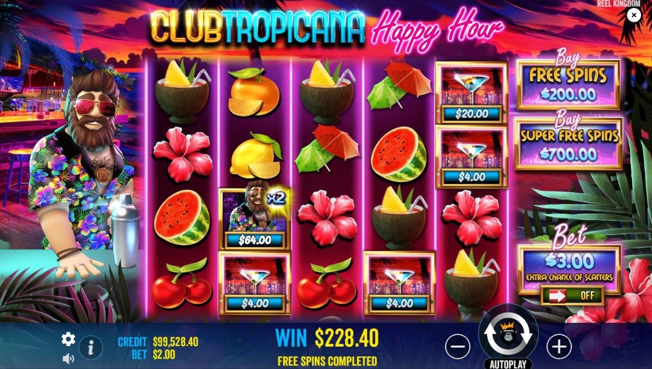 Club Tropicana - Happy Hour Slot