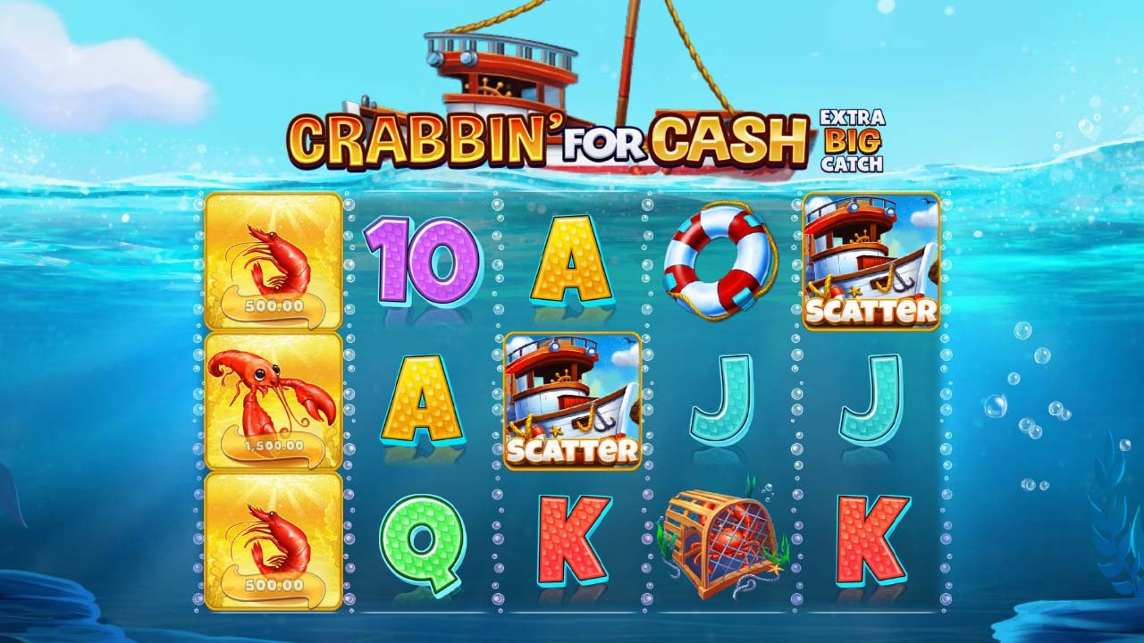 Crabbin' for Cash Extra Big Catch screen by Reel Time Gaming