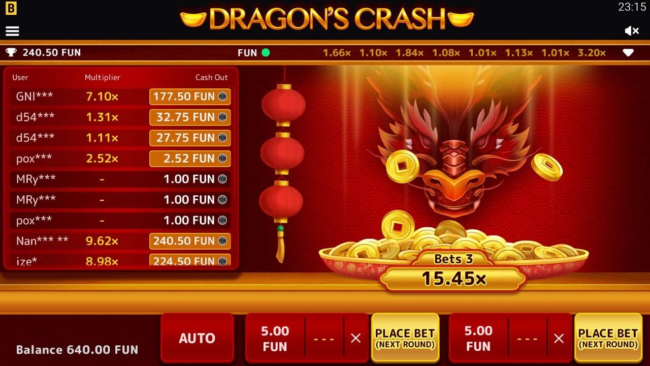 Dragon's Crash by BGaming