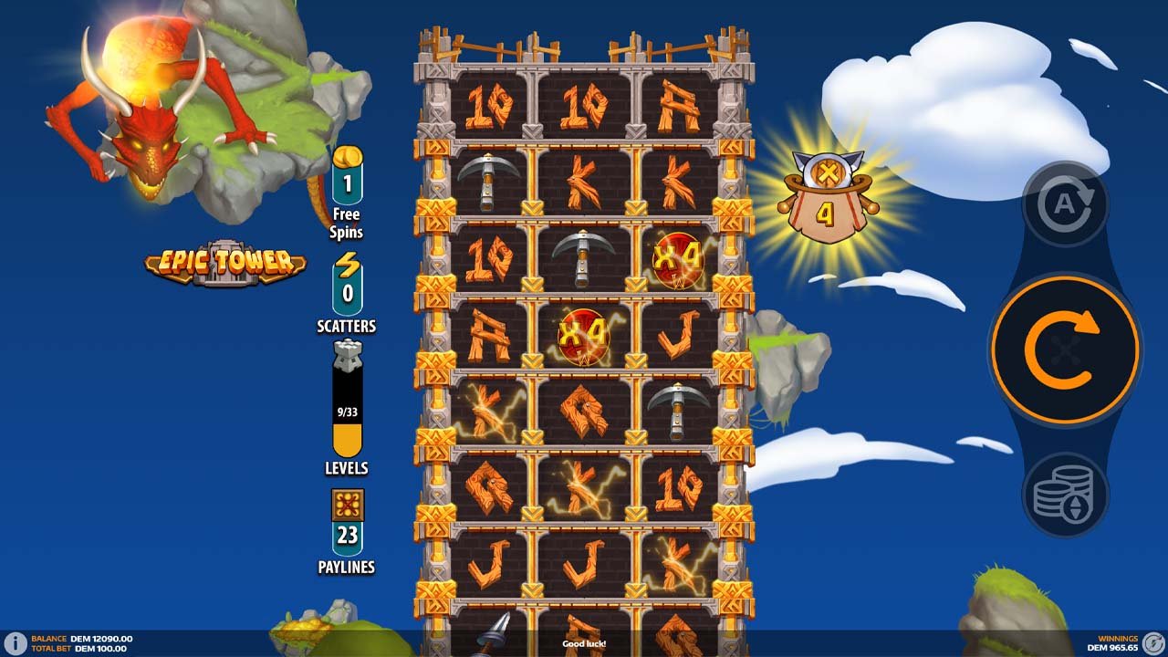 Epic Tower slot screenshot