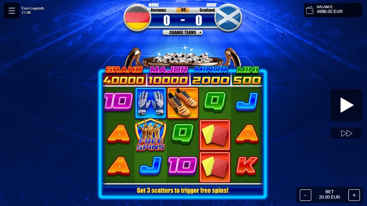 Euro Legends Funreels Jackpots by Betixon