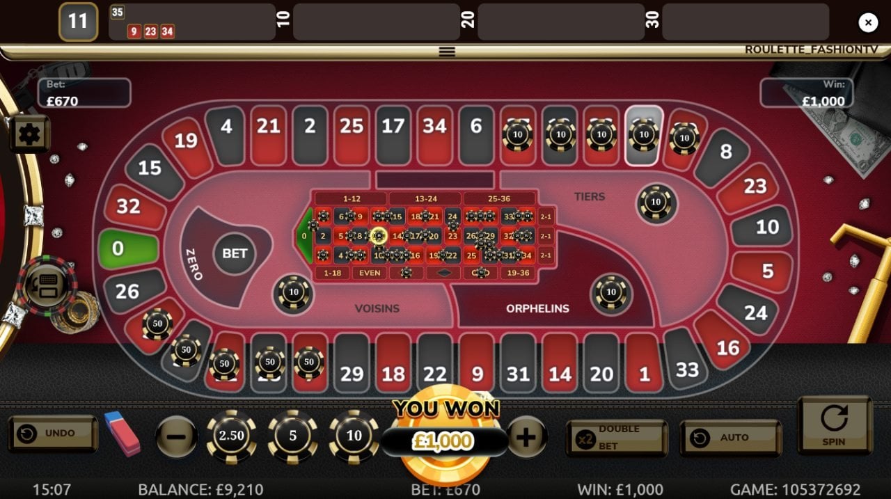 FashionTV Roulette by Gamevy