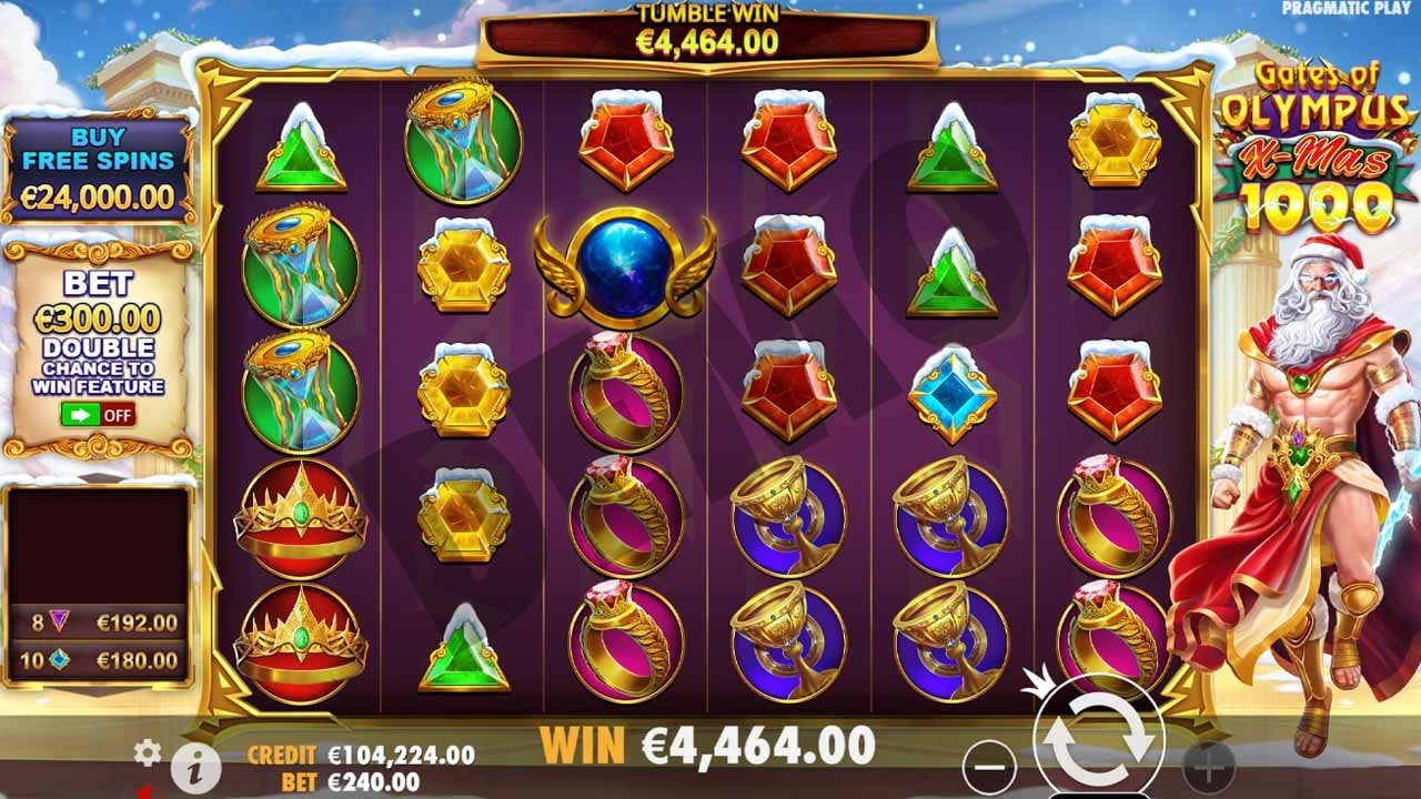 Gates of Olympus Xmas 1000 - main screen