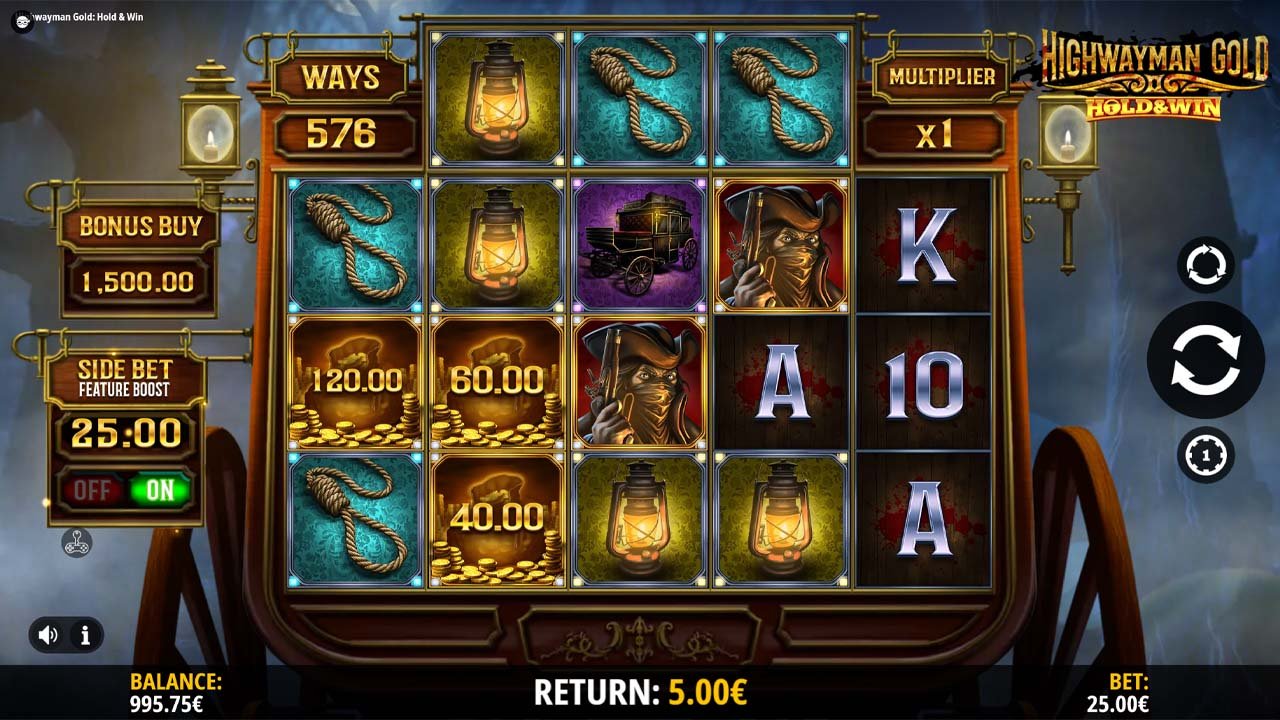Highwayman Gold Hold & Win slot by iSoftbet