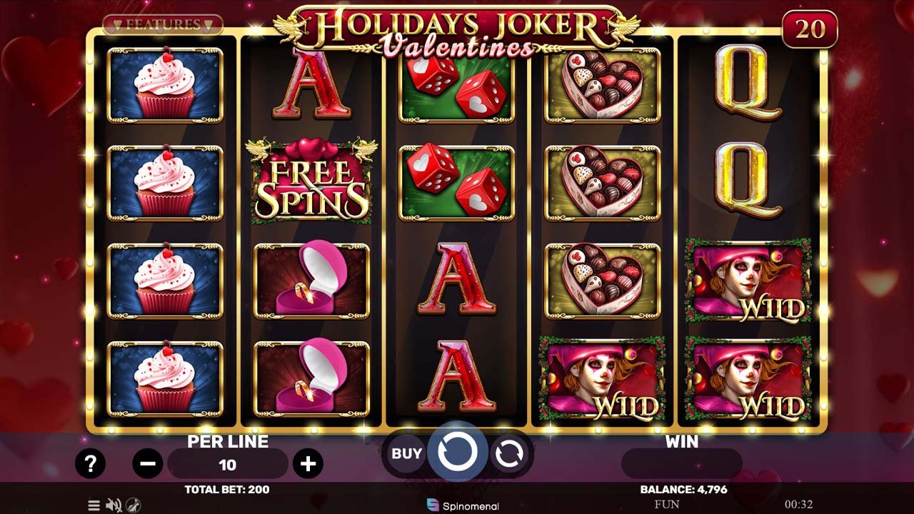 Holidays Joker Valentines slot screenshot